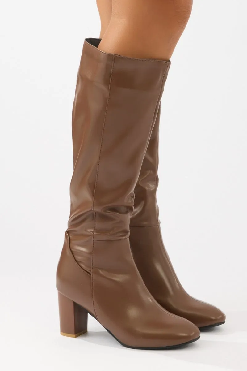 Brown Knee High Boots