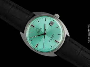 c. 1969 Omega Seamaster Cosmic Vintage Mens Cal. 565 Automatic Watch with Tiffany Blue Dial - Stainless Steel