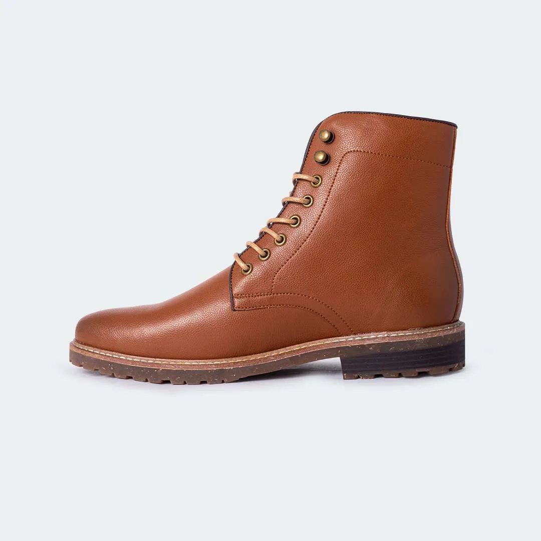 Caliber Shoes Brown Lace Up Boots For Men (NICHOLAS A500G)