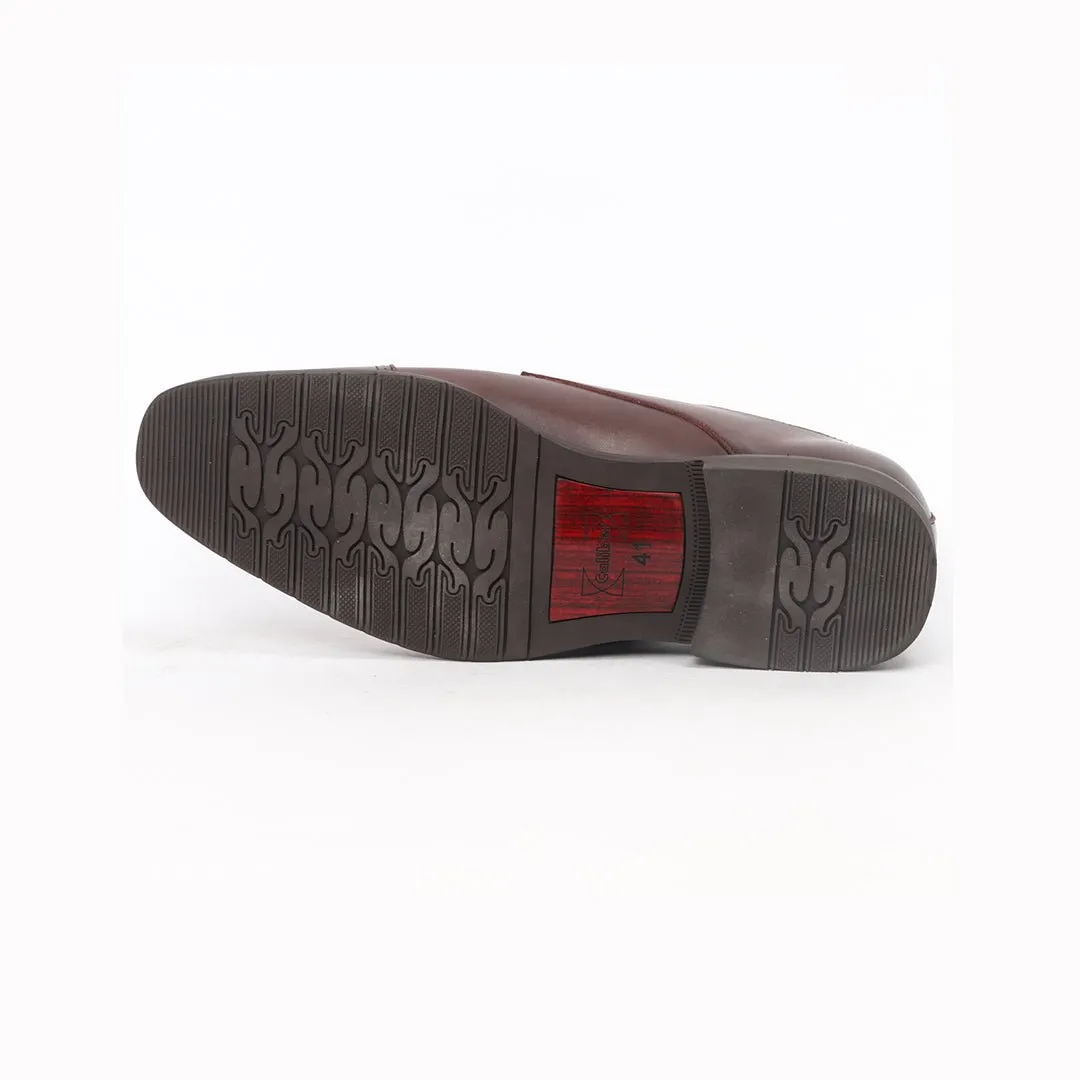 Caliber Shoes Coffee Wing Tip Lace Up Formal Shoes for Men (T505C)