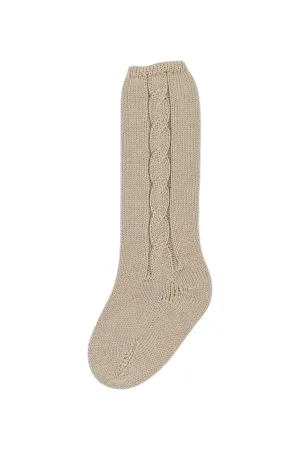 Camel & Cream Knee High Socks