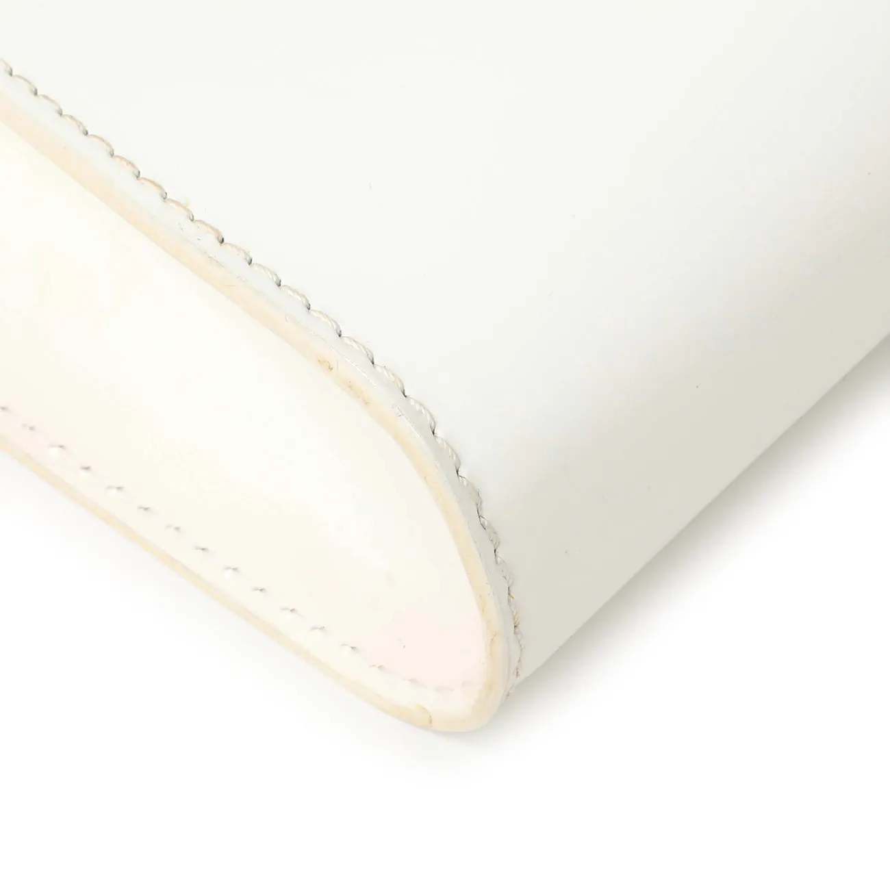Christian Louboutin White Patent Vero Dodat Clutch