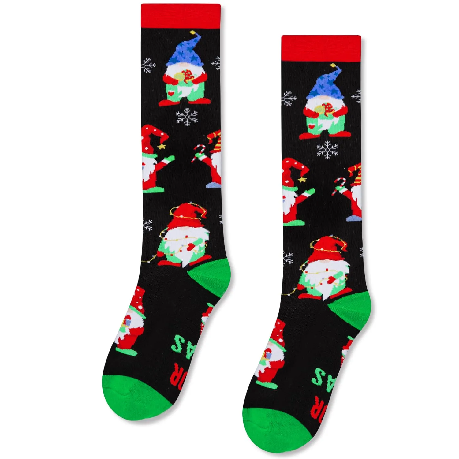 Christmas Gifts Stocking Socks for Women - Gnome Knee High Christmas Socks for Women, Gnome Gifts for Teens