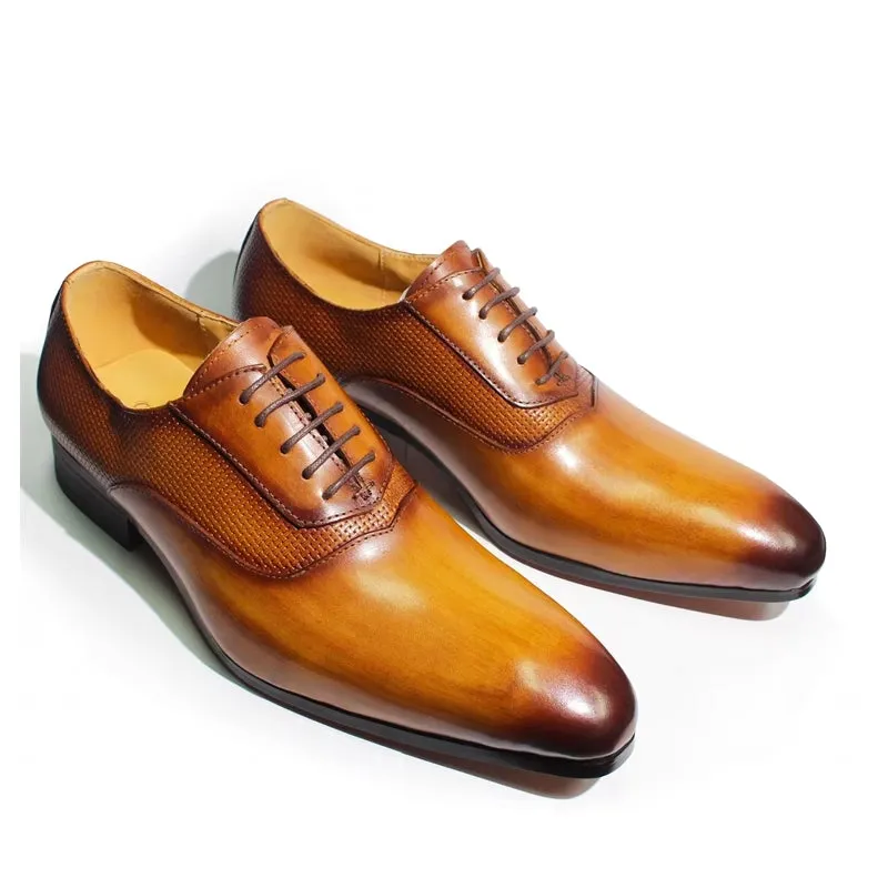 Classic Men's Pointed Toe Oxford Shoes