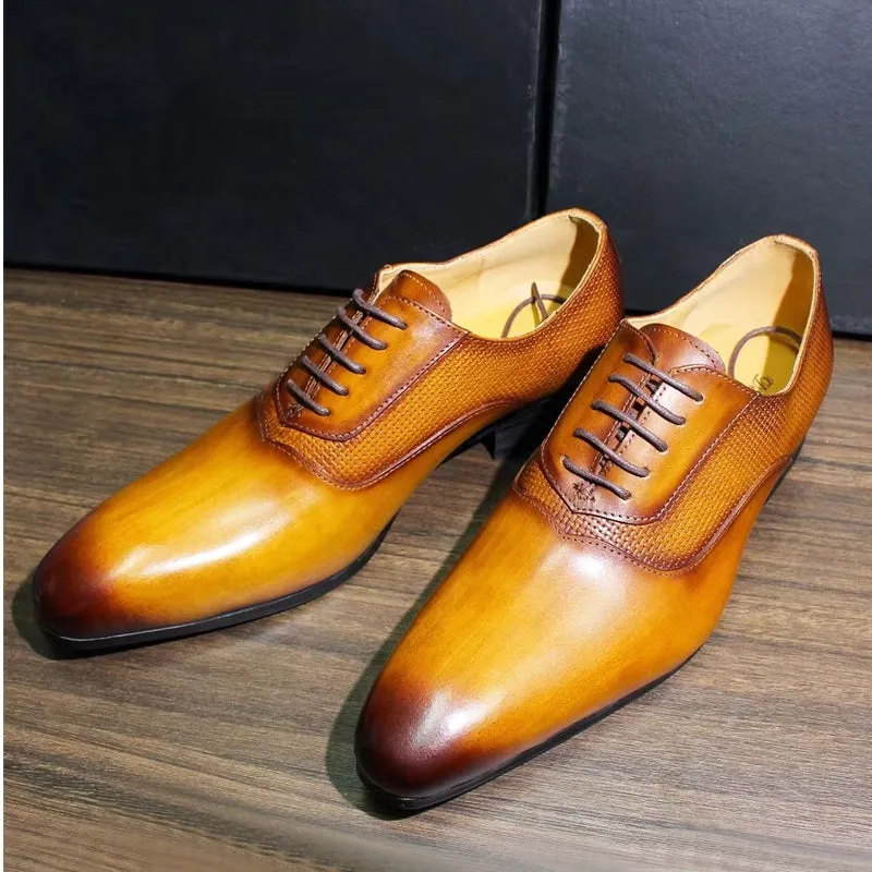 Classic Men's Pointed Toe Oxford Shoes
