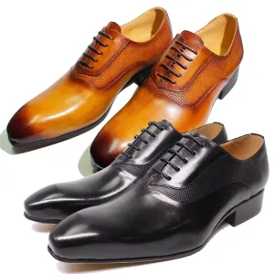 Classic Men's Pointed Toe Oxford Shoes