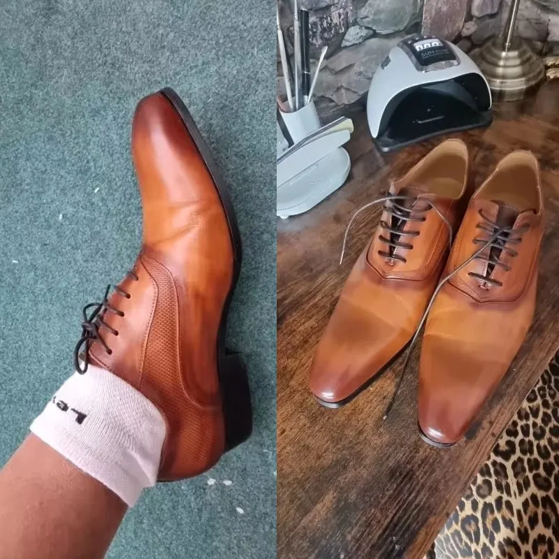 Classic Men's Pointed Toe Oxford Shoes