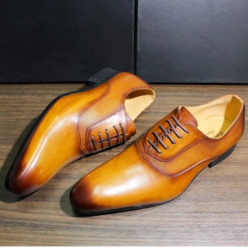Classic Men's Pointed Toe Oxford Shoes