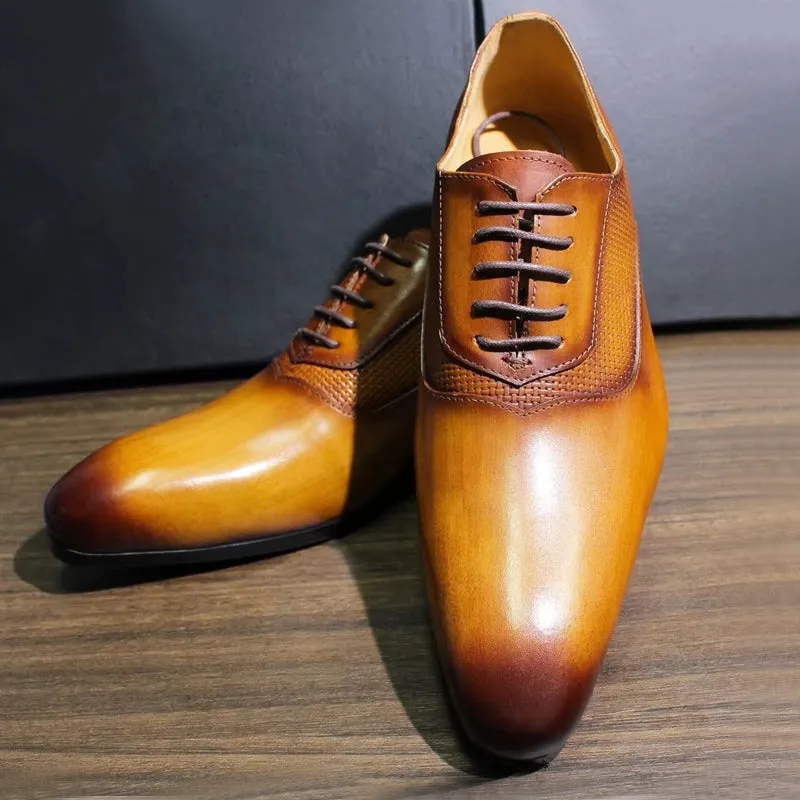Classic Men's Pointed Toe Oxford Shoes