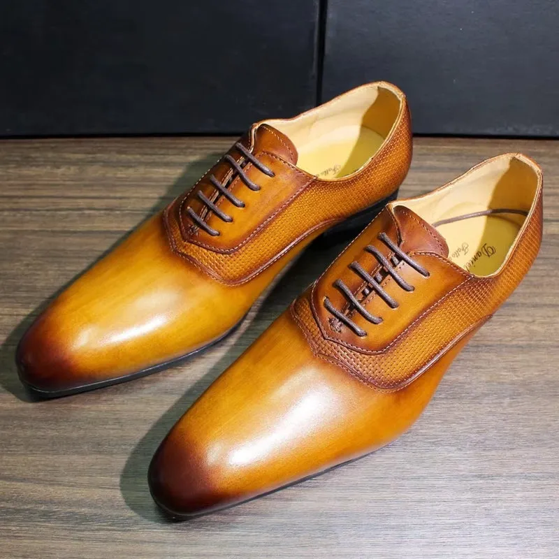 Classic Men's Pointed Toe Oxford Shoes