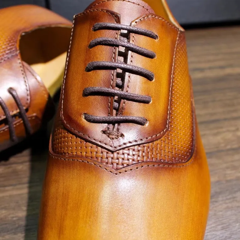 Classic Men's Pointed Toe Oxford Shoes