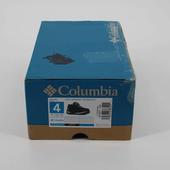 Columbia Redmond Waterproof Hiking Youth Size 4 in Blue NEW