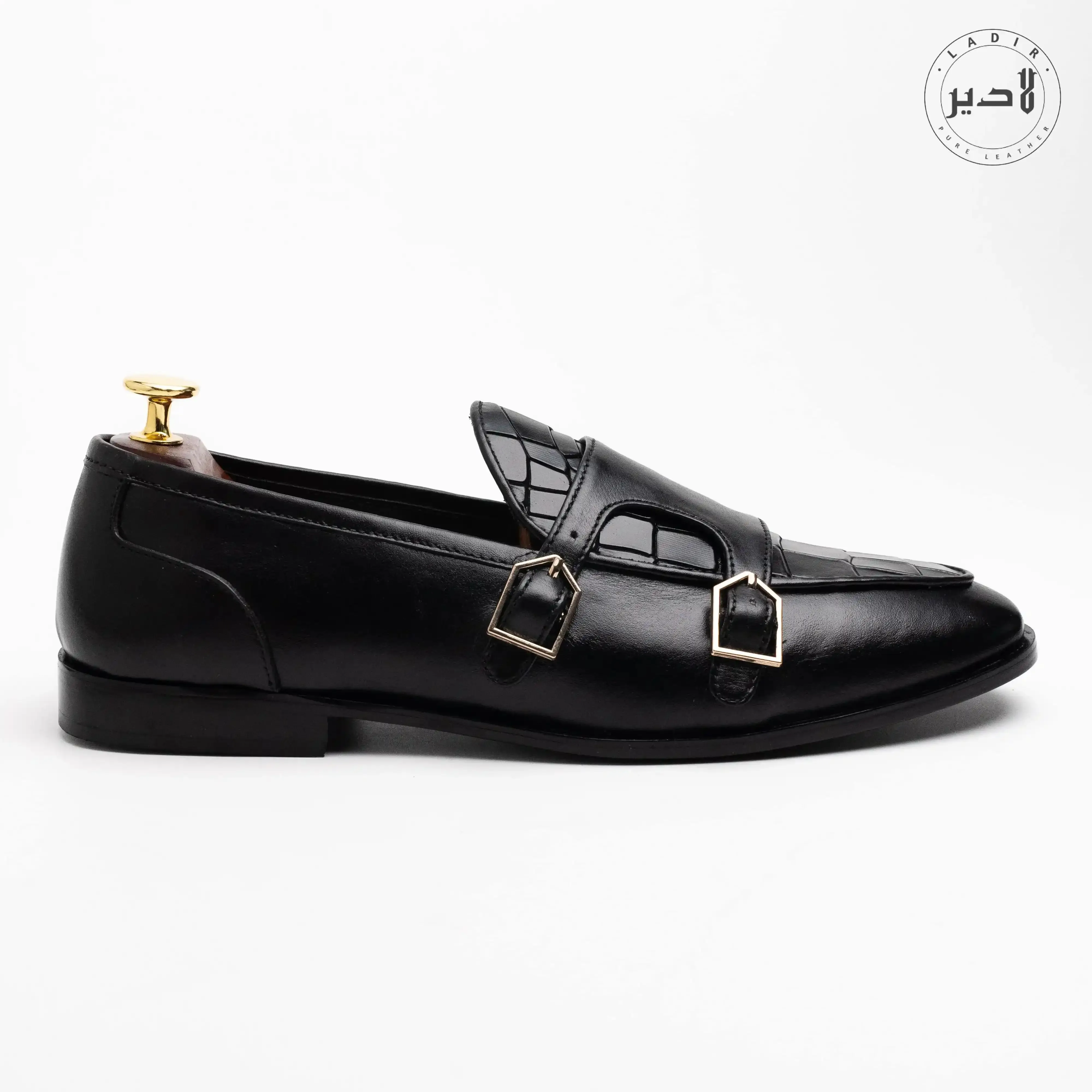 CROC BLACK Formal Shoes (CB-899)