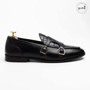CROC BLACK Formal Shoes (CB-899)