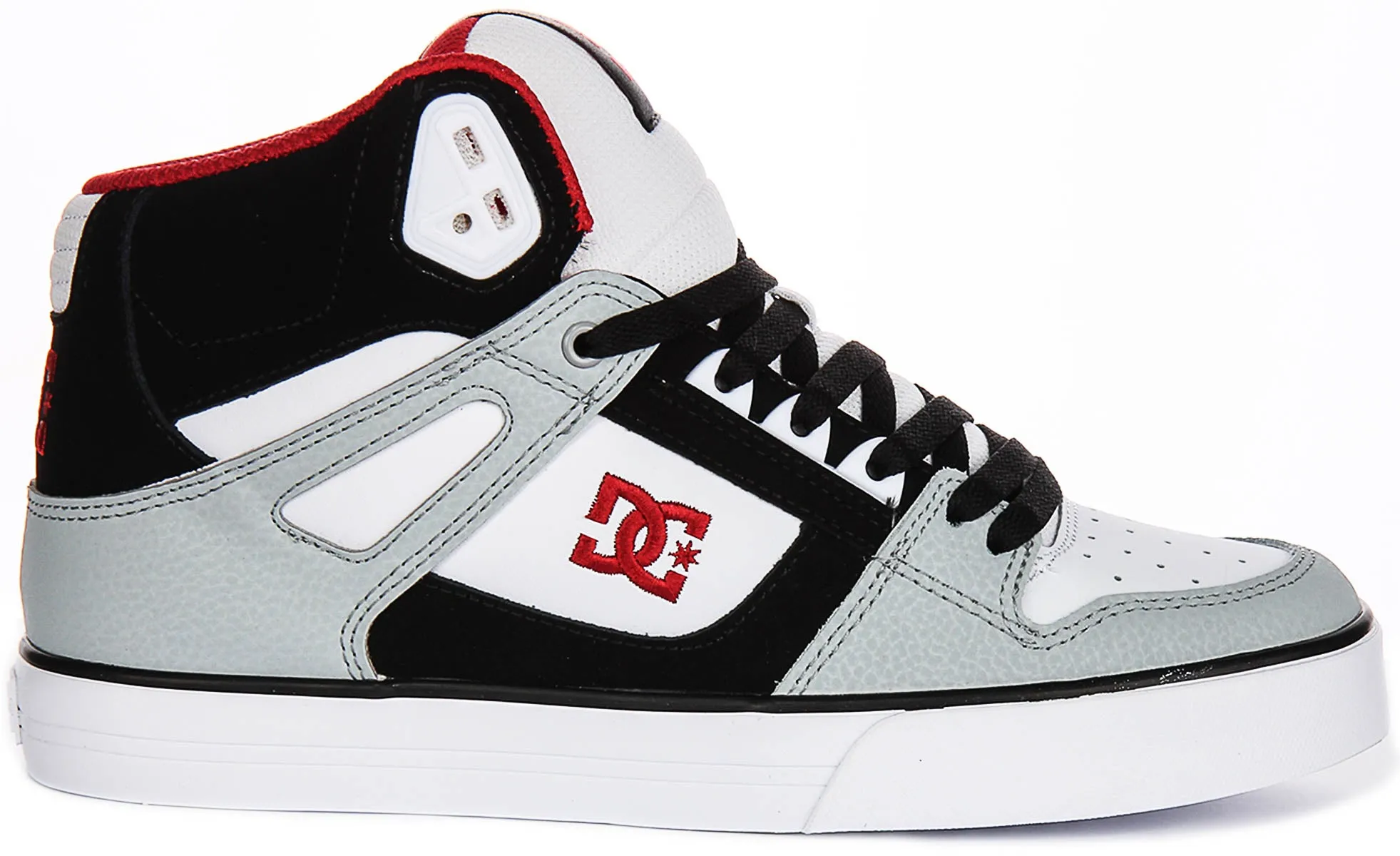 Dc Shoes Pure Hightop Wc In Wht Blk Red For Men
