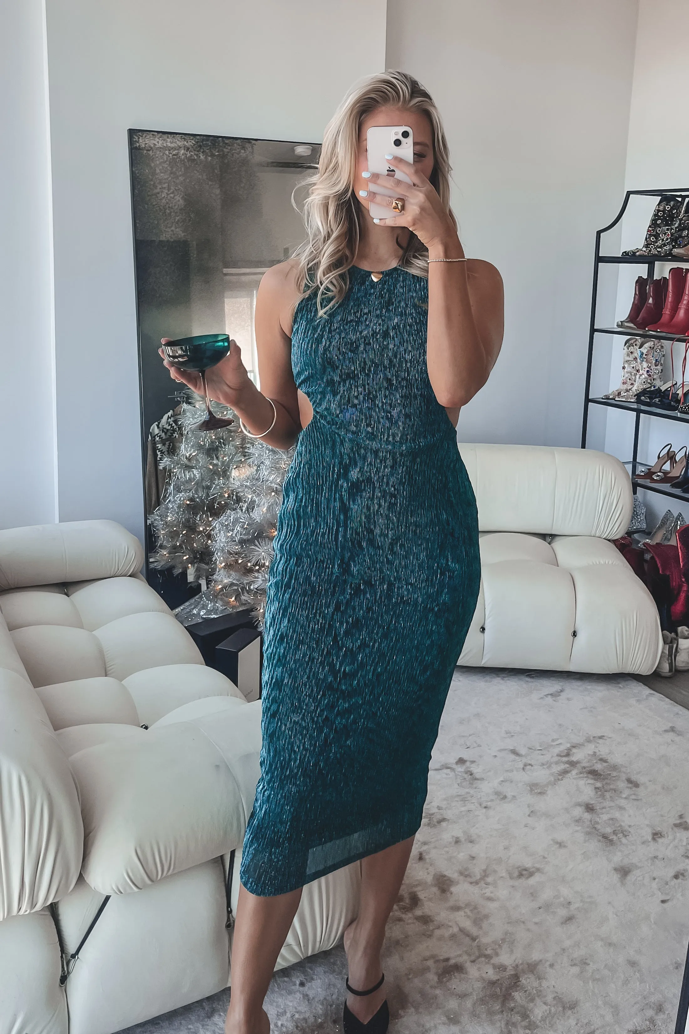 DEAL MINKPINK Astrid Cutout Sleeveless Midi