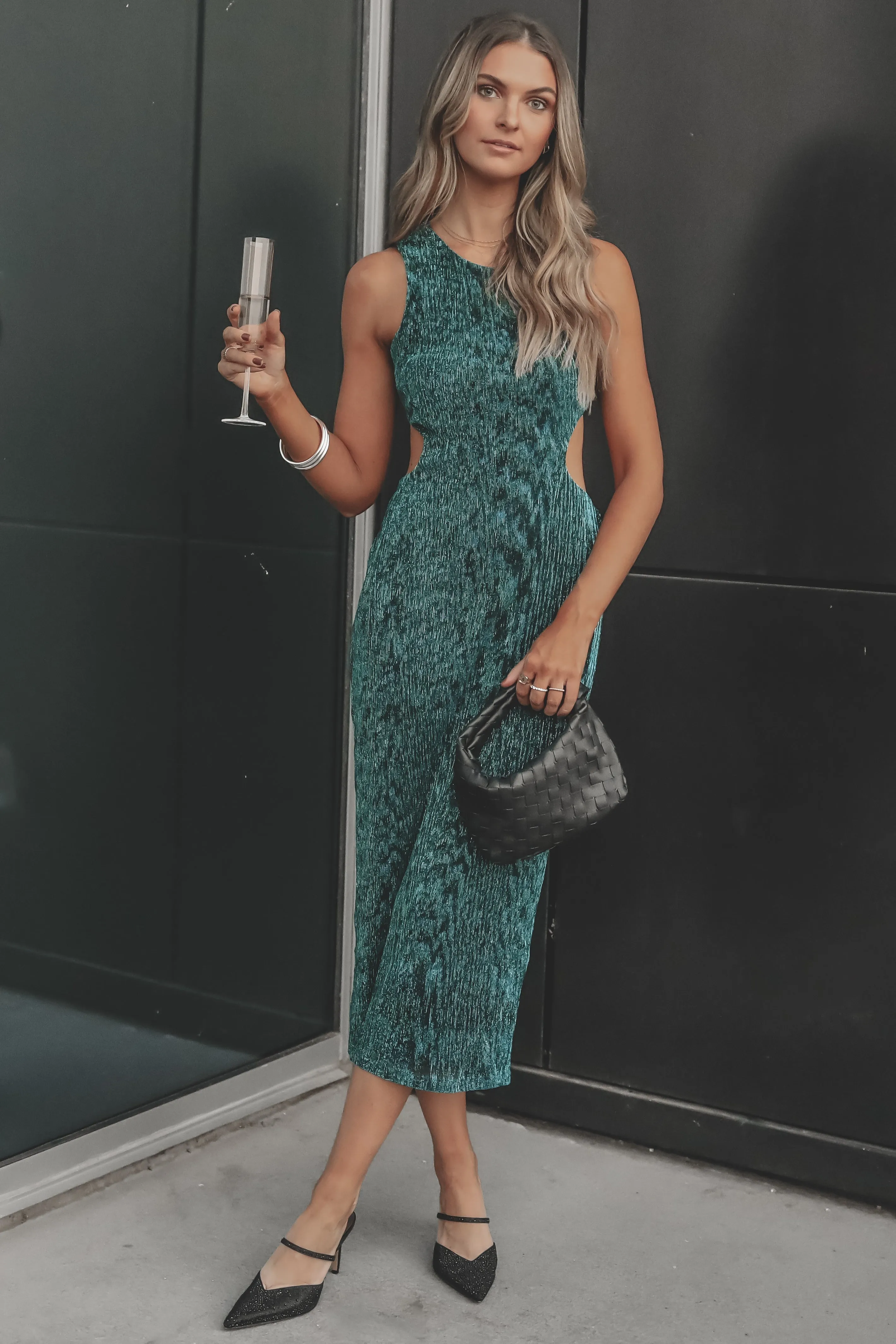 DEAL MINKPINK Astrid Cutout Sleeveless Midi
