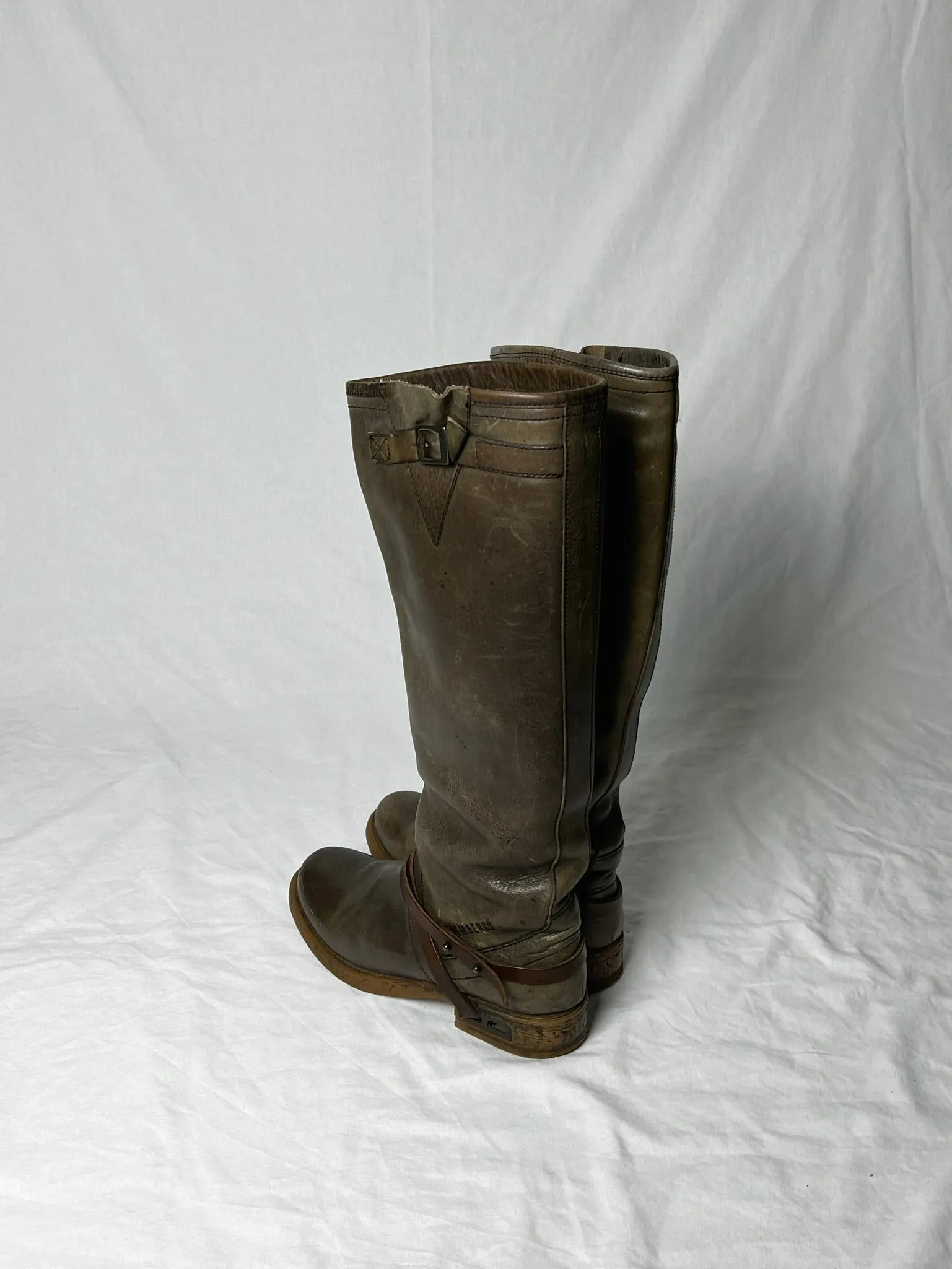 DIRK BIKKEMBERGS KNEE HIGH BUCKLE BOOTS