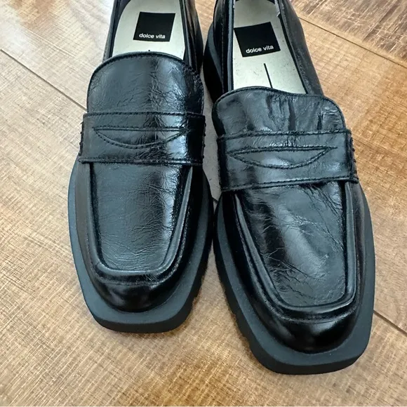 Dolce vita patent leather loafers