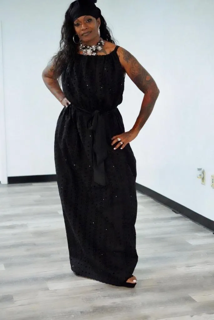DRY LACE SPAGHETTI DRESS