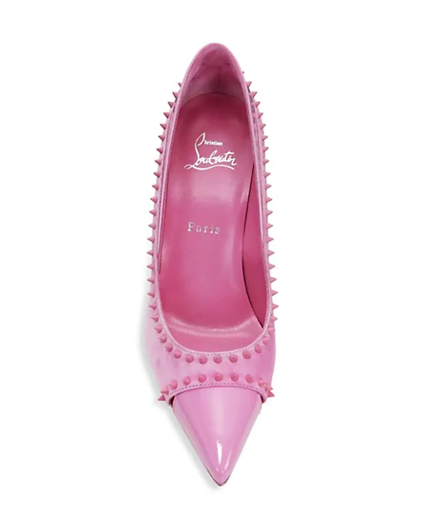 Duvette Spike 85 Patent and Suede Pump in Gummy