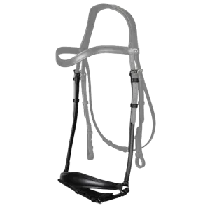 Dy'on New English Dressage Matt Drop Noseband with Pull Back NE04Q