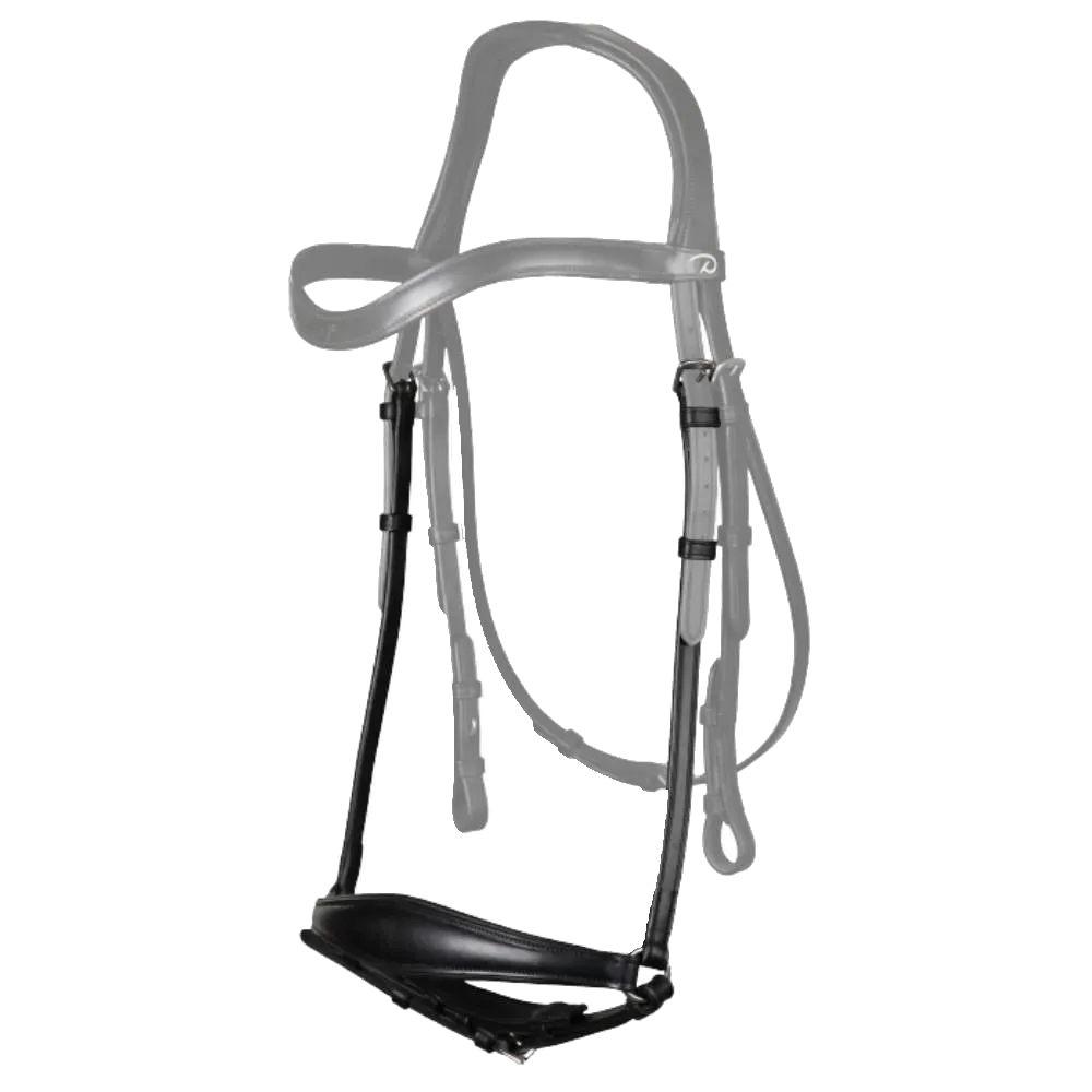 Dy'on New English Dressage Matt Drop Noseband with Pull Back NE04Q