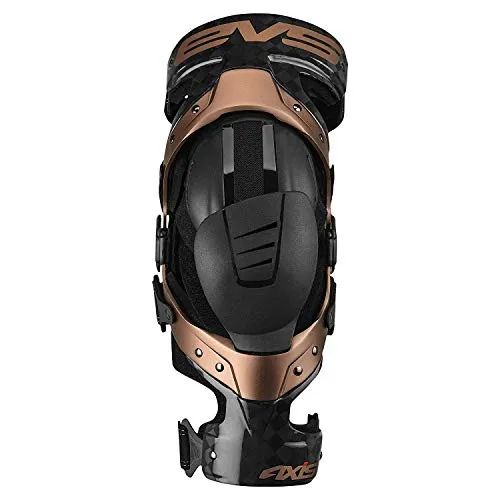 EVS Sports Black/Copper Axis Pro Knee Brace Size Large Pair Made for Lightweight Comfort and Flexibility AXISP-BK/COP-LP