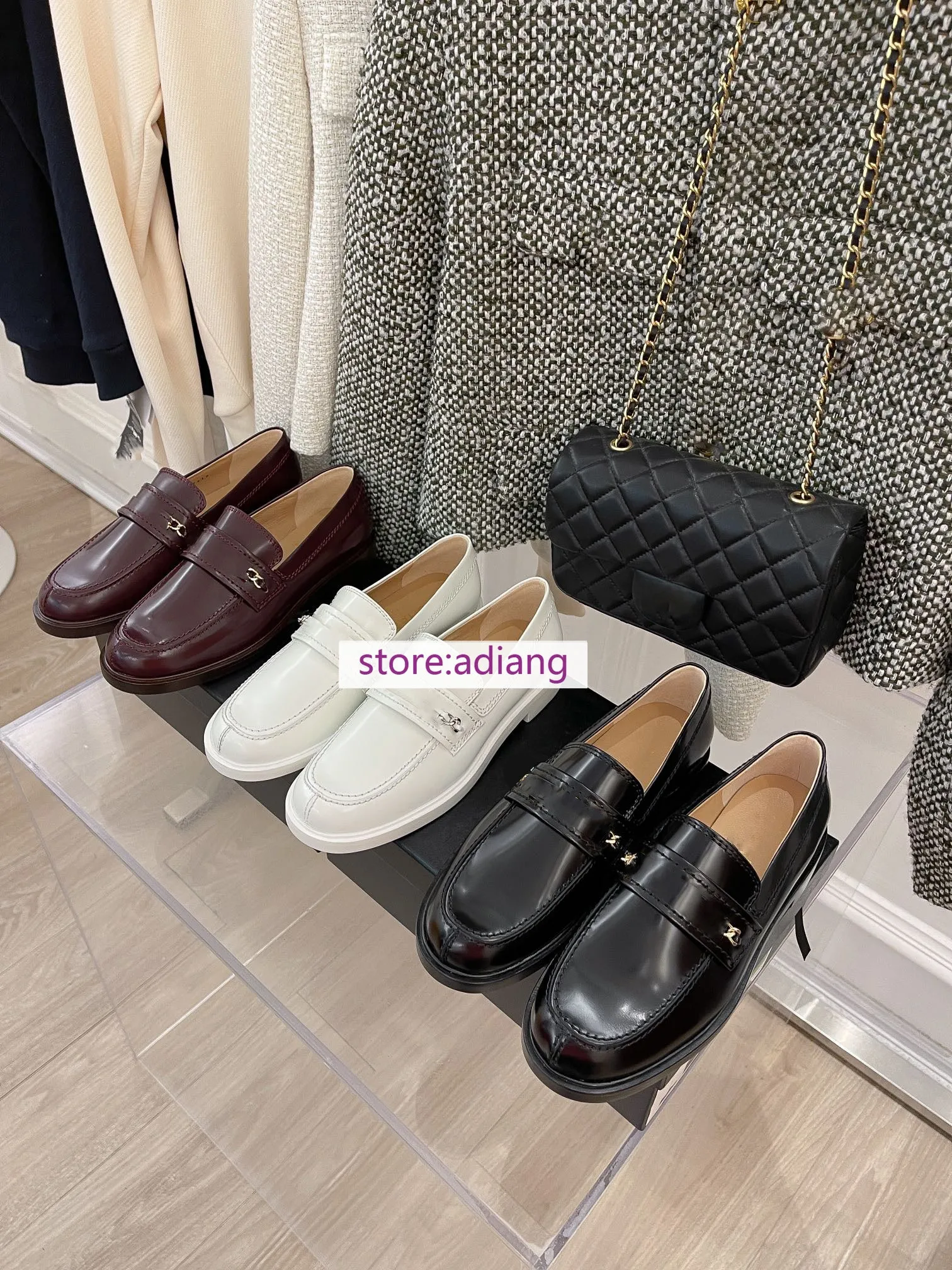 flats cow patent leather boat shoes comform fashion chian women 2023 high quality