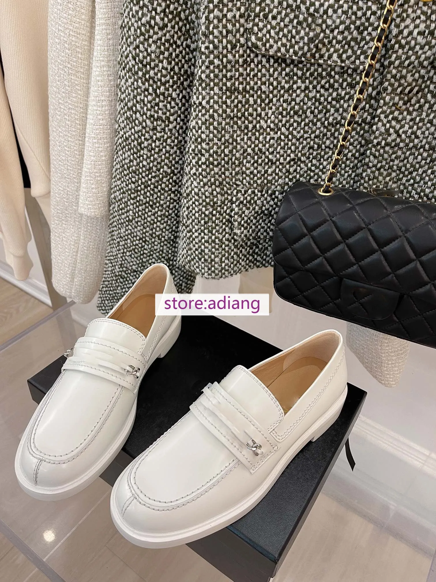 flats cow patent leather boat shoes comform fashion chian women 2023 high quality