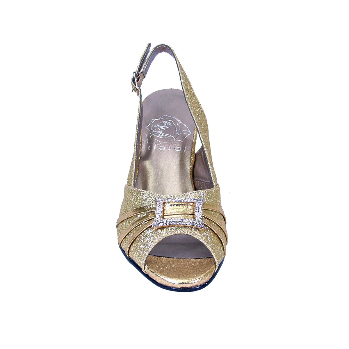 FLORAL Nadine Women's Wide Width Peep Toe Dress Slingback Shoes