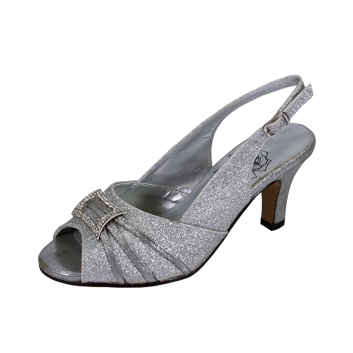 FLORAL Nadine Women's Wide Width Peep Toe Dress Slingback Shoes