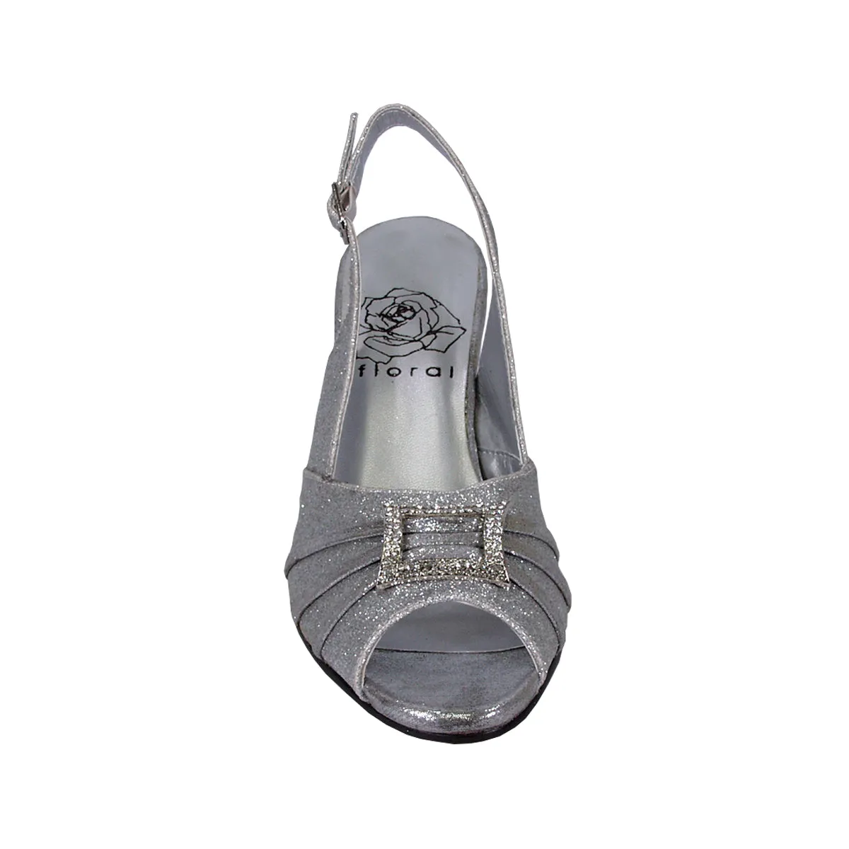 FLORAL Nadine Women's Wide Width Peep Toe Dress Slingback Shoes
