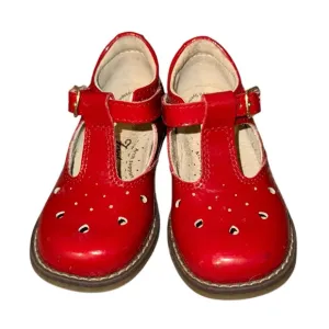 FOOTMATES HARPER RED PATENT LEATHER SHOES SIZE MÉDIUM 5.5