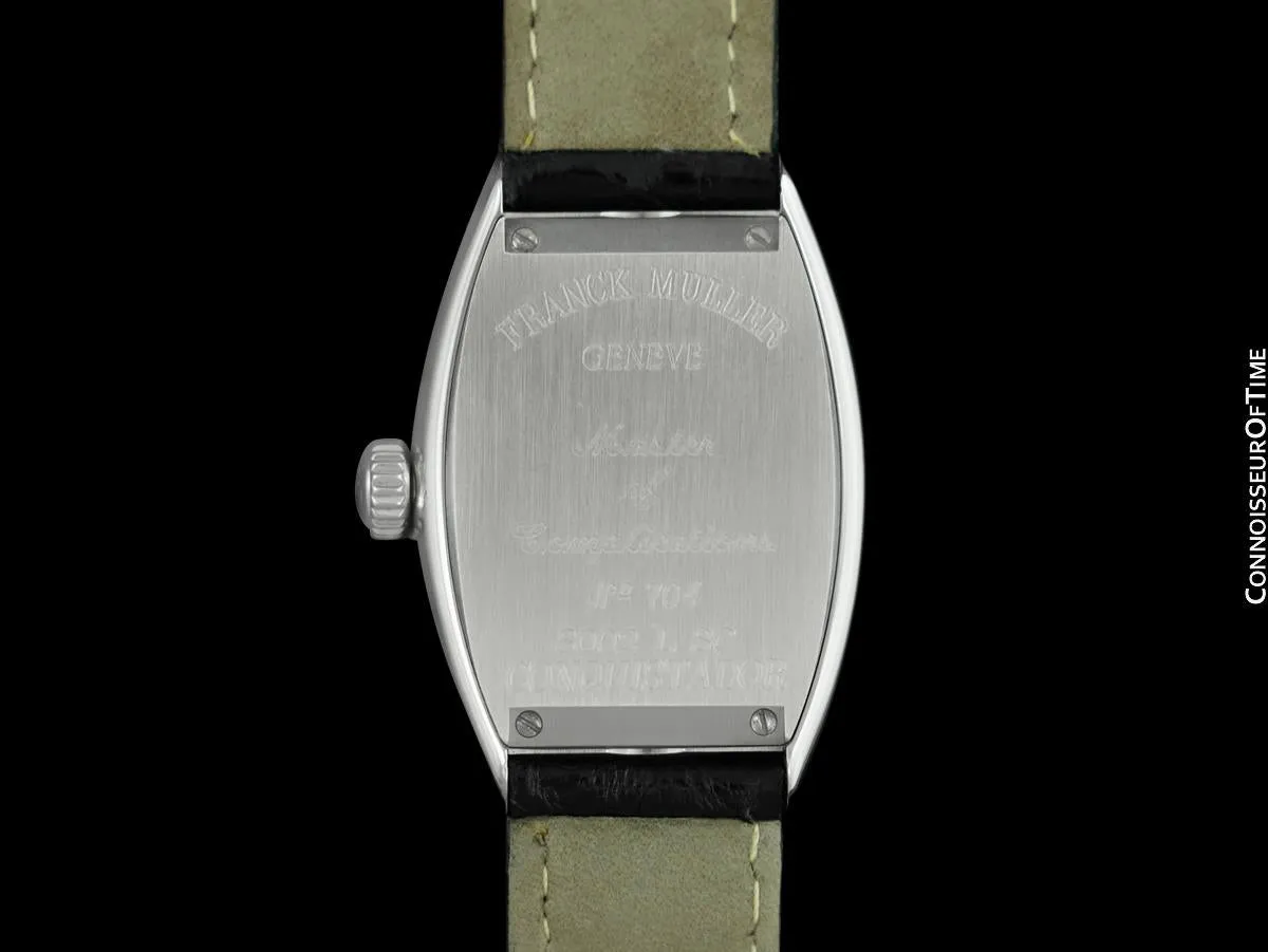 Franck Muller Conquistador 8002 SC Ladies Midsize Automatic Watch - Stainless Steel with Boxes & Papers