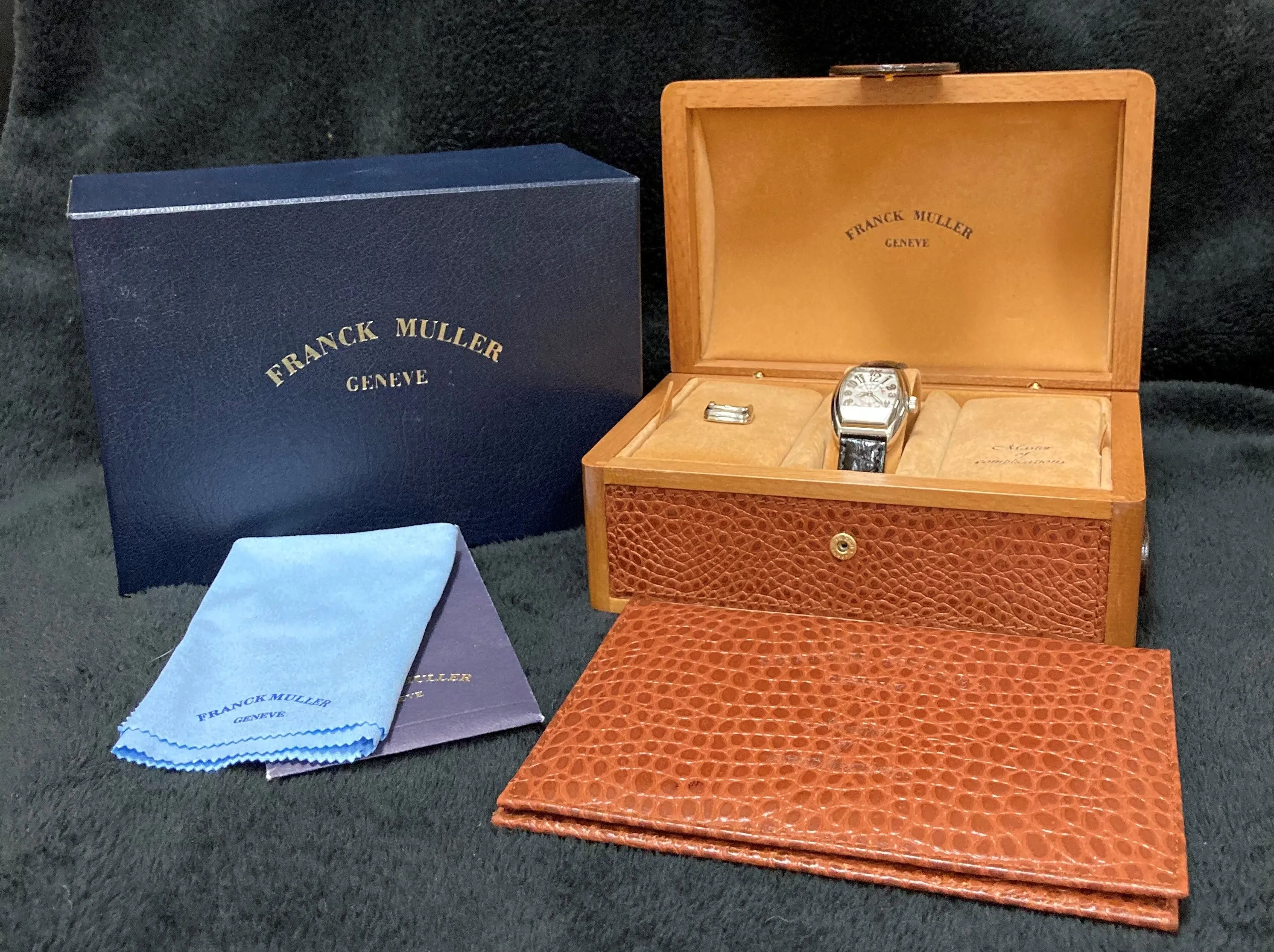 Franck Muller Conquistador 8002 SC Ladies Midsize Automatic Watch - Stainless Steel with Boxes & Papers