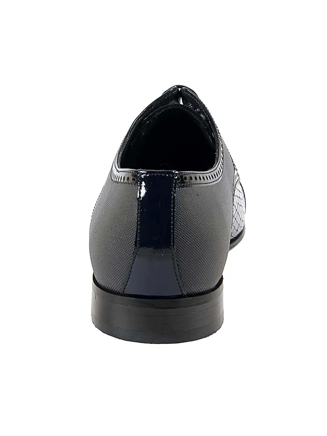 Franco Gabbani Patent Leather Blue Dress Shoe By HITZ