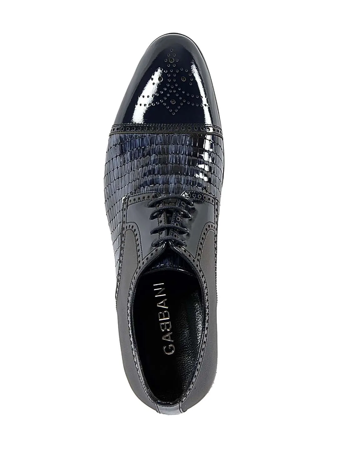 Franco Gabbani Patent Leather Blue Dress Shoe By HITZ
