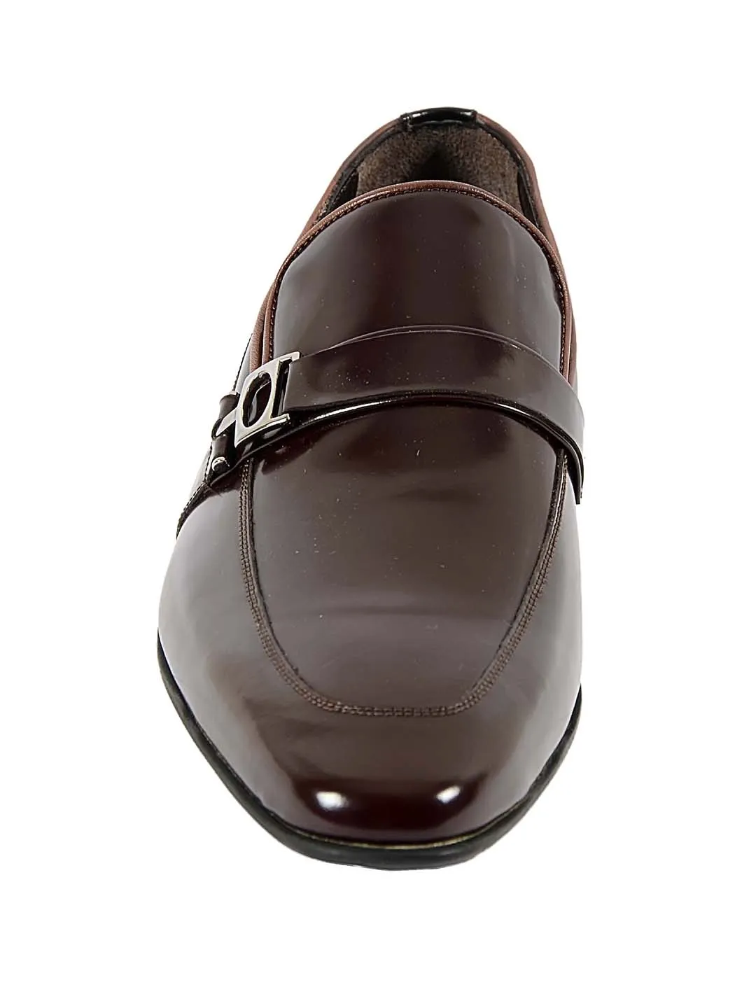 Franco Gabbani Patent Leather Brown Dress Shoe By HITZ