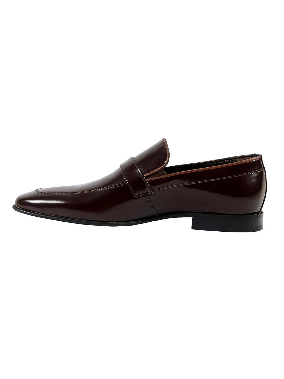 Franco Gabbani Patent Leather Brown Dress Shoe By HITZ