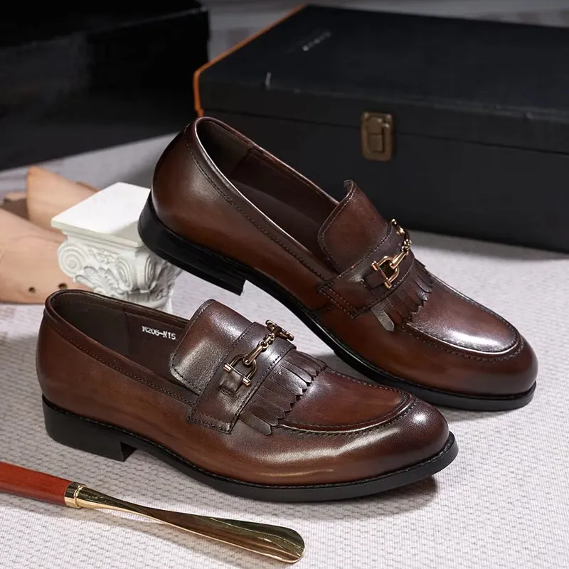 Genuine Leather Business Dress Shoes Comfortable Men Shoes