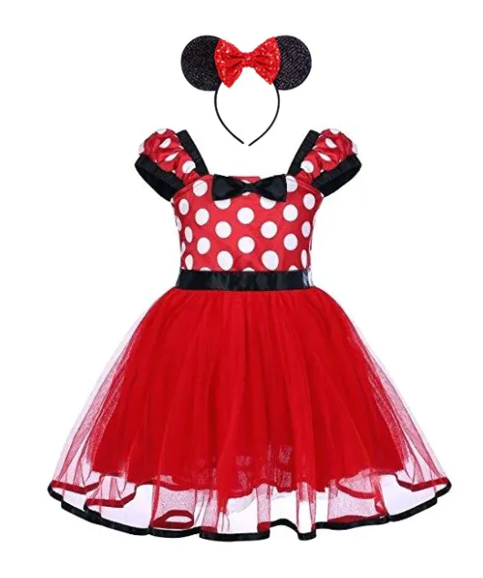Girls Minnie Mouse Inspired Costume