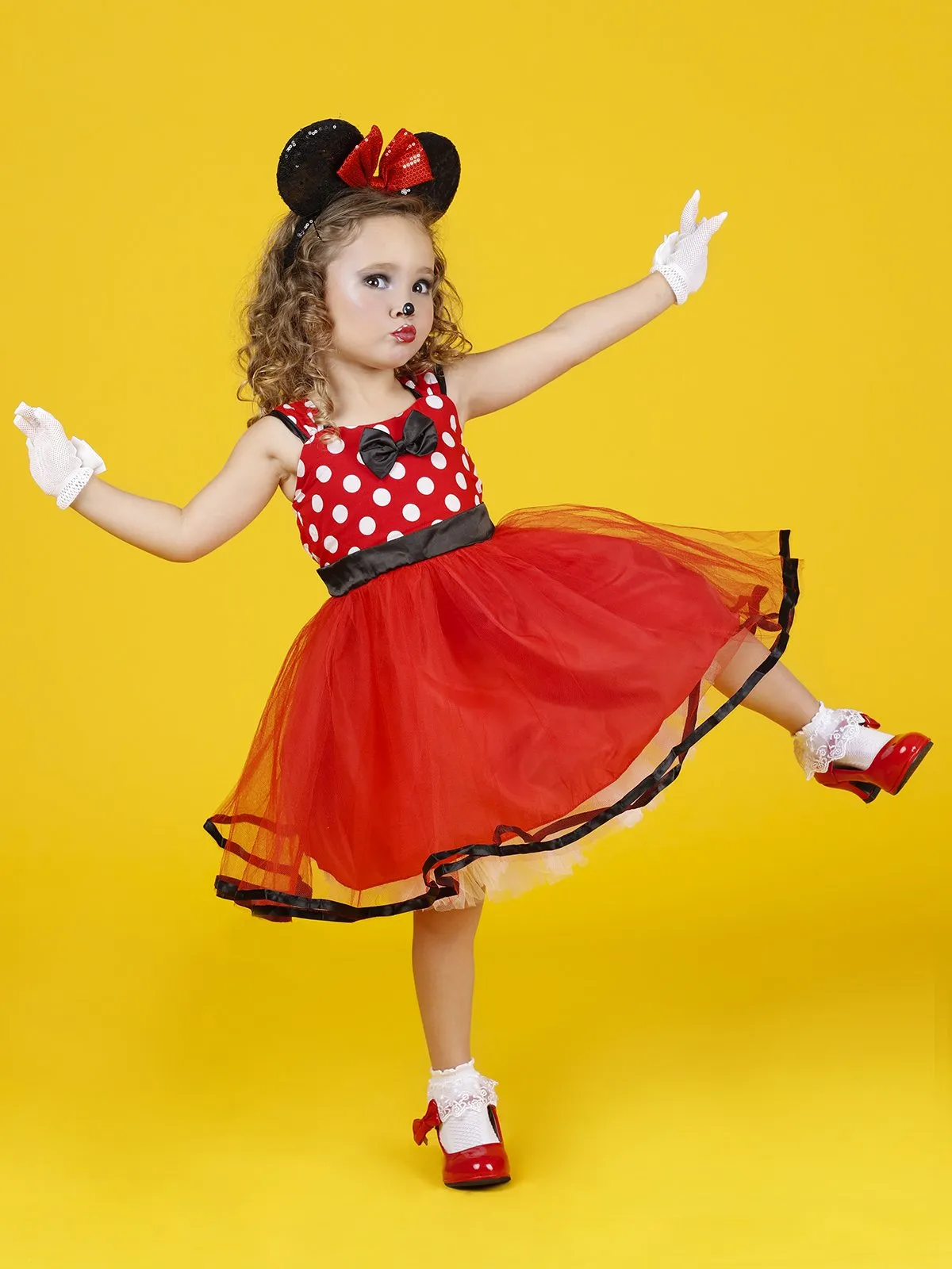 Girls Minnie Mouse Inspired Costume