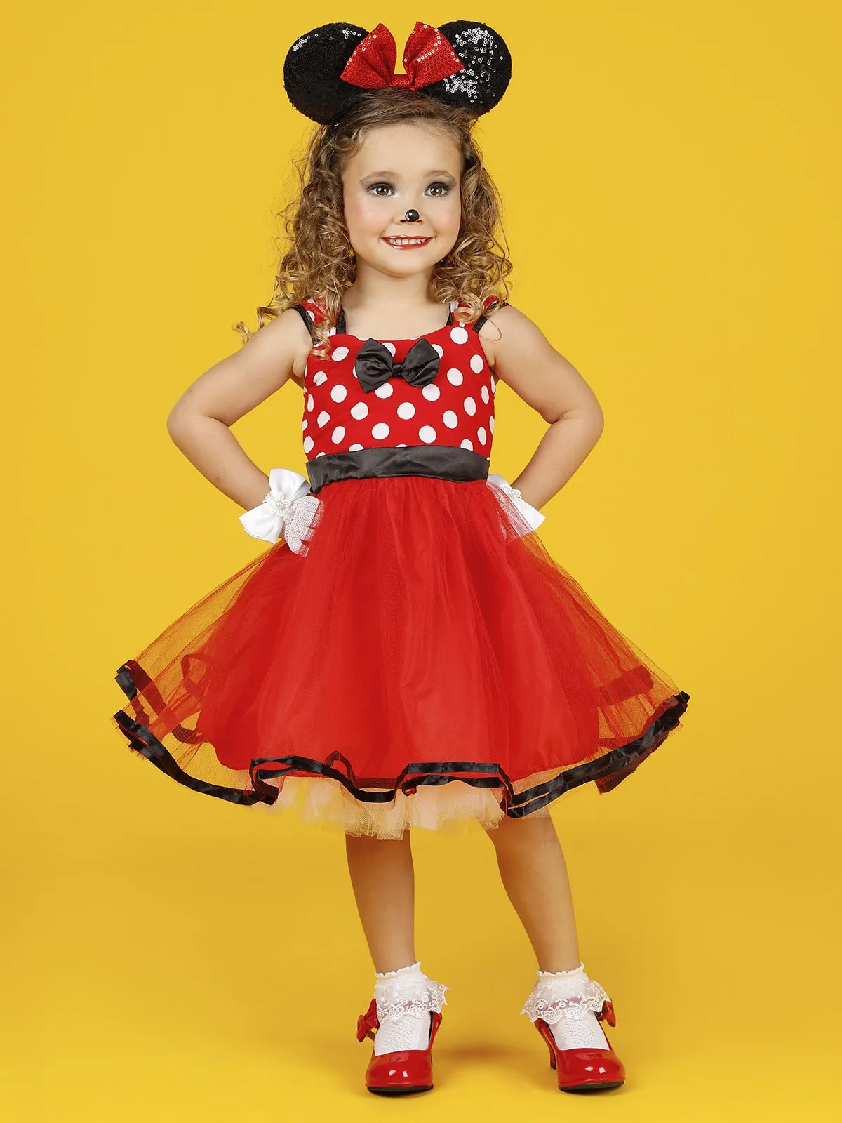 Girls Minnie Mouse Inspired Costume