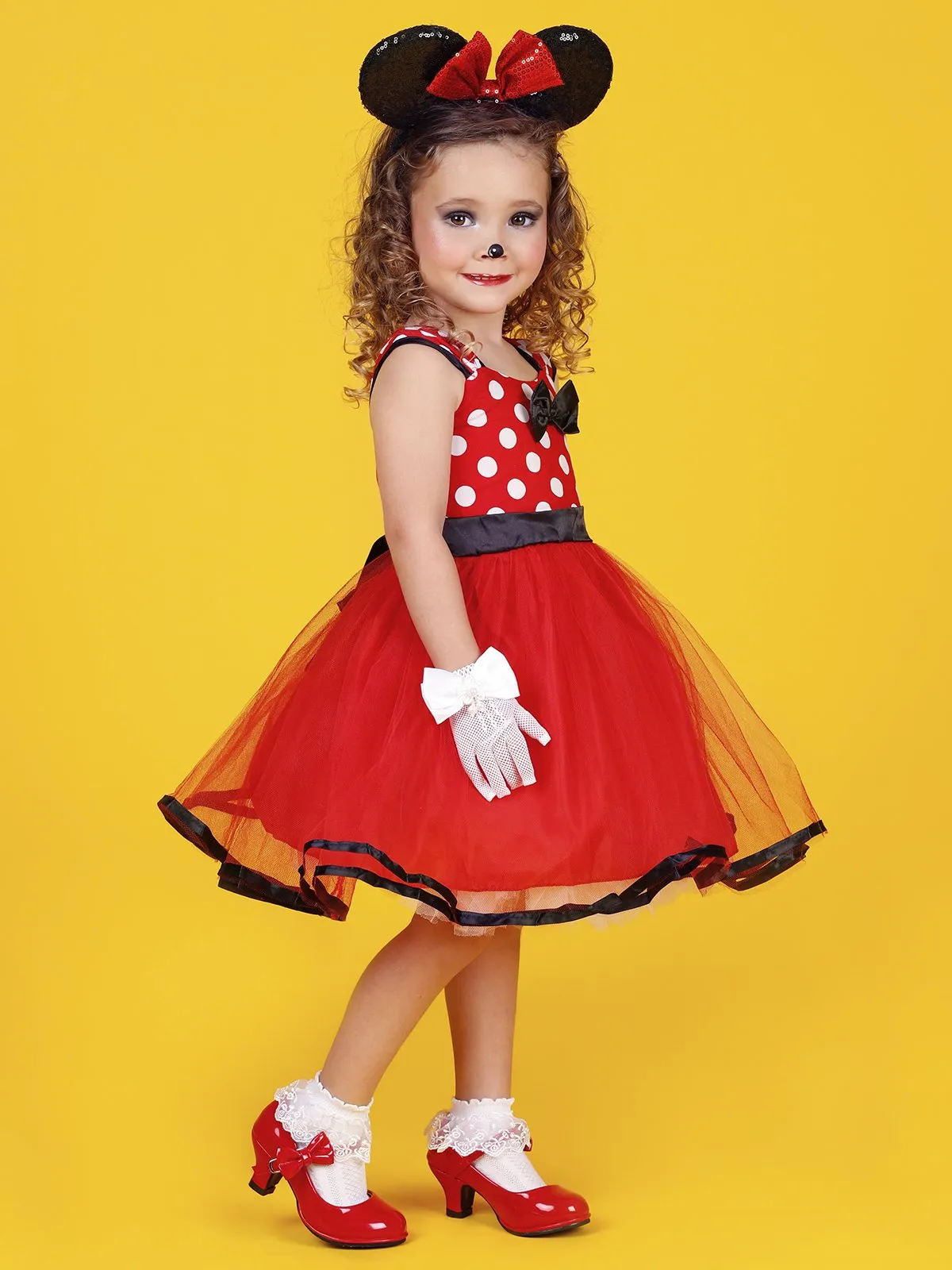 Girls Minnie Mouse Inspired Costume