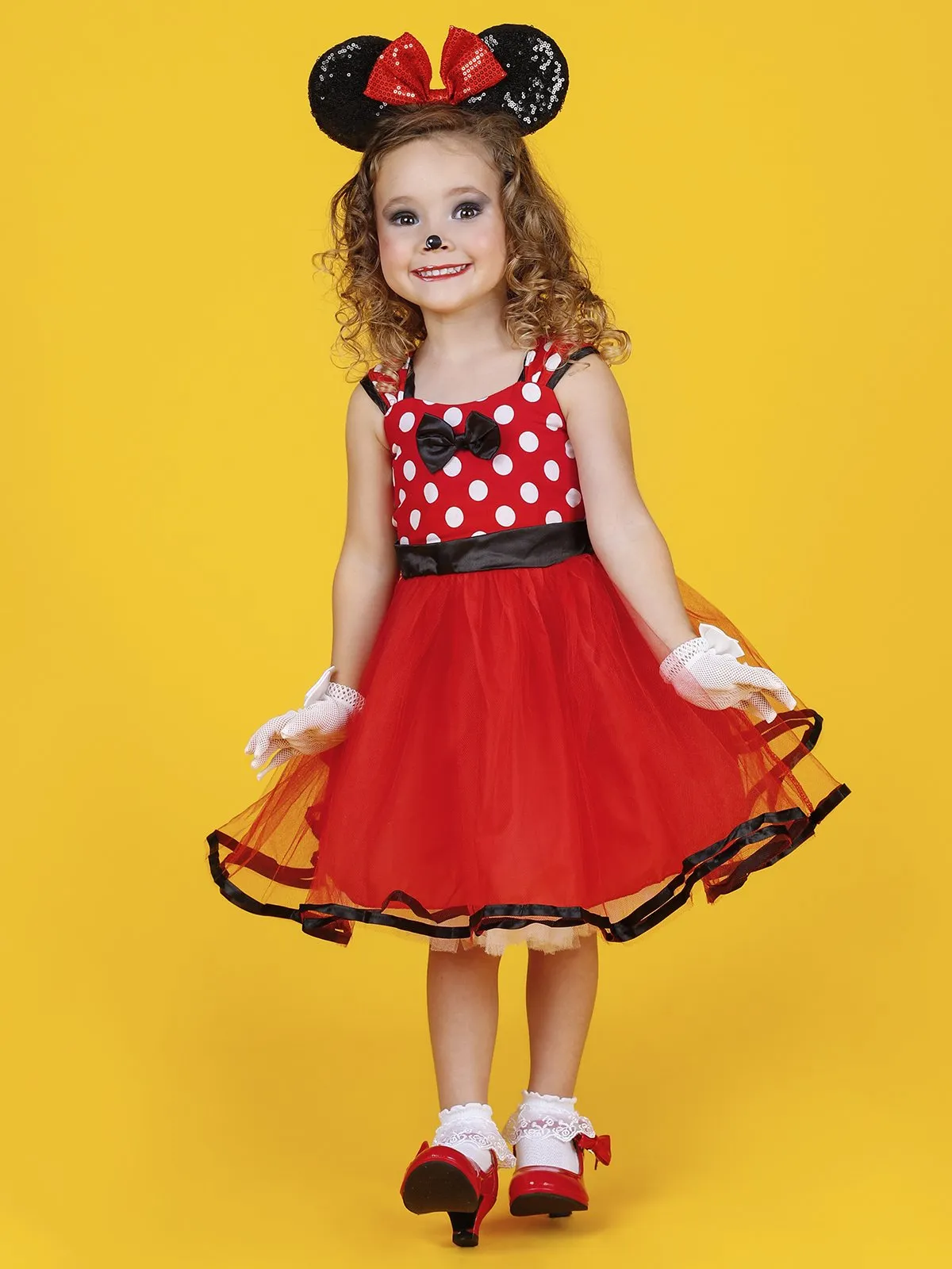 Girls Minnie Mouse Inspired Costume