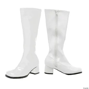 Girl's White Go Go Boots