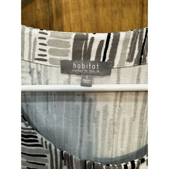 Habitat Women's Printed Swing Dress‎ Dove Size S