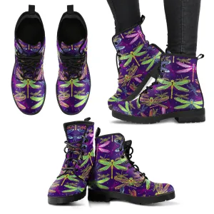 Handcrafted Dragonfly Pattern 4 Boots