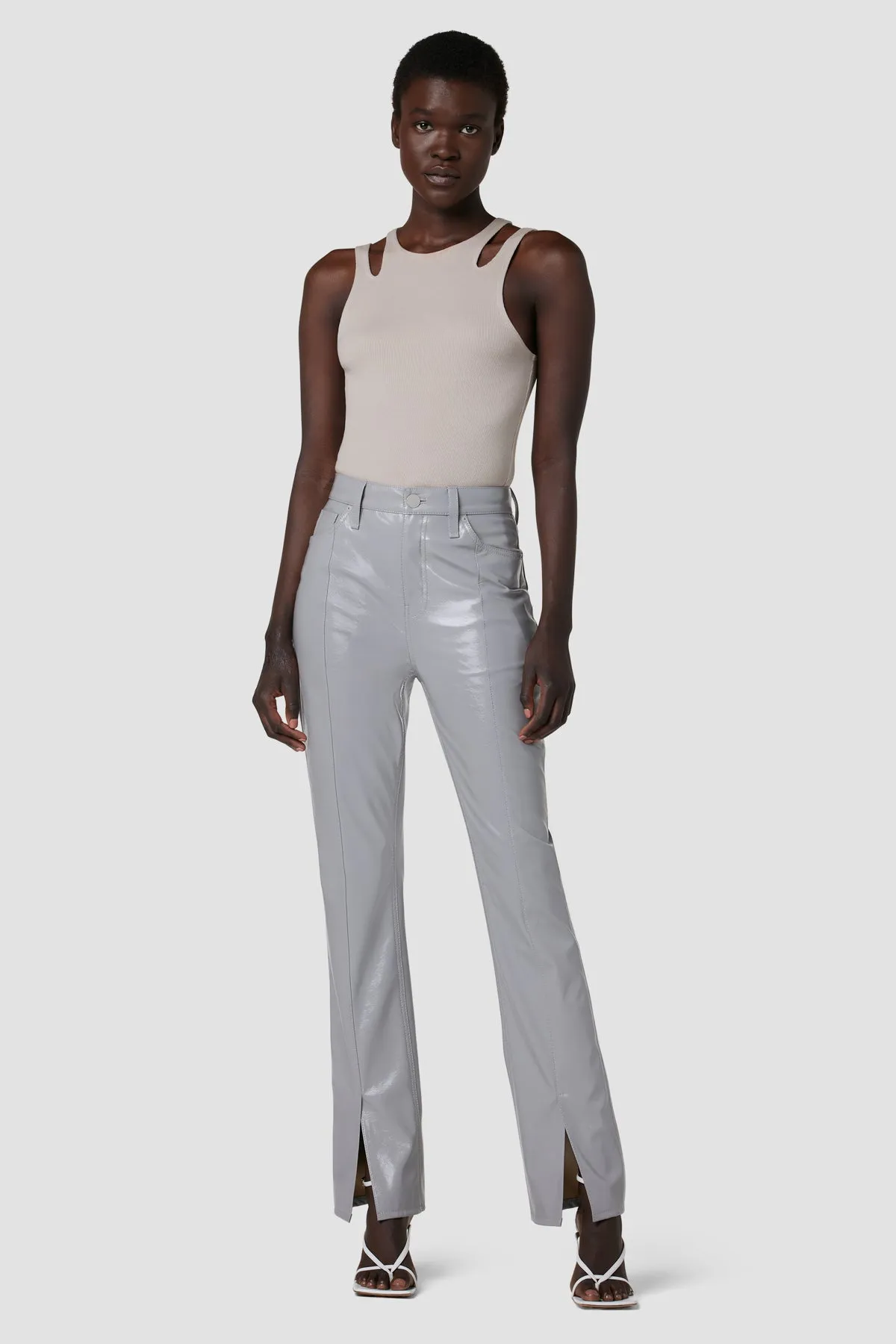 Harlow Ultra High-Rise Cigarette Jean w/ Slit Hem